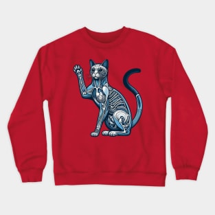 cat anatomy Crewneck Sweatshirt